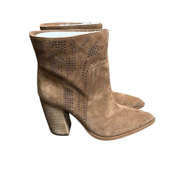 Vince Camuto Women’s Tan Leather Catheryna Bootie Size 10 - Picture 1 of 9